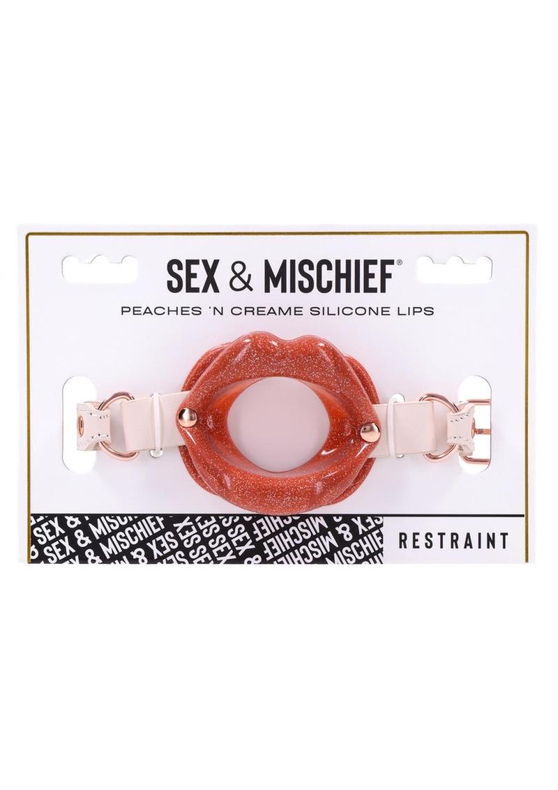 Sex & Mischief Peaches ‘n CreaMe Silicone Lips - Ivory/Rose Gold