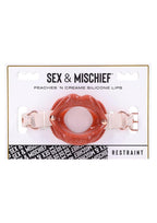 Sex & Mischief Peaches ‘n CreaMe Silicone Lips - Ivory/Rose Gold