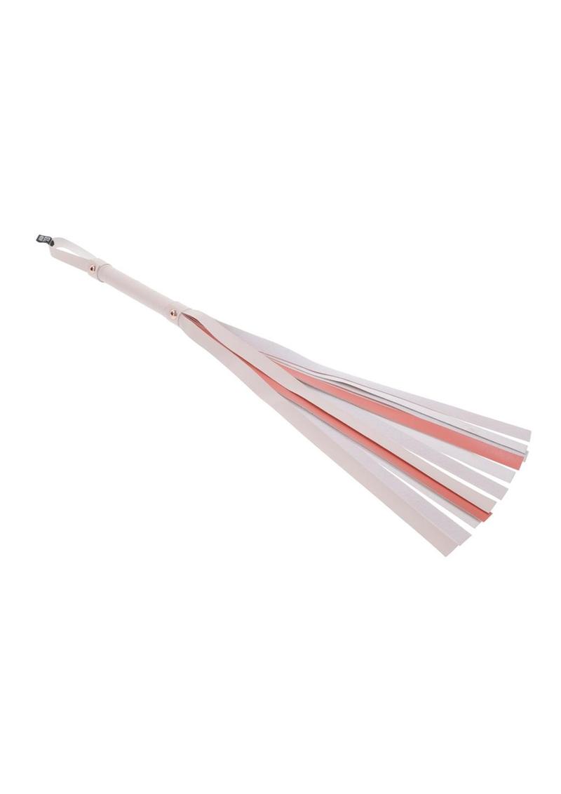 Sex & Mischief Peaches ‘n CreaMe Stripe Flogger - Ivory/Orange