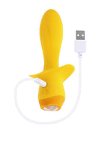 Selopa Mellow Yellow Rechargeable Silicone Vibrating Plug - Yellow