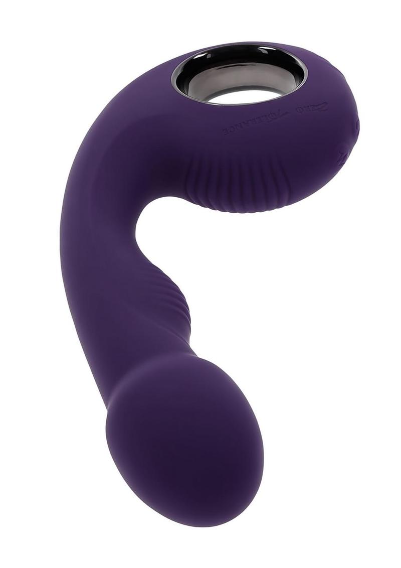 Zero Tolerance Rip Curl Rechargeable Silicone Prostate Vibrator - Purple