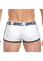 Brozil Ultra Glute and Bulge Enhancing Mesh Trunk White