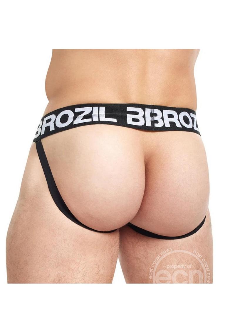 Brozil Ultra Bulge Enhancing Jockstrap Black