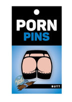 Butt Enamel Pin