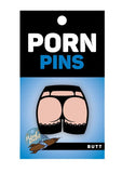 Butt Enamel Pin