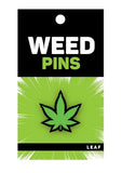 Marijuana Leaf Green Enamel Pin