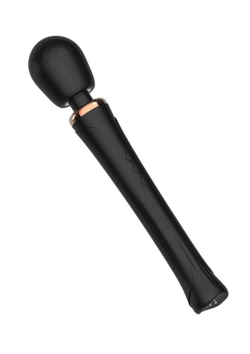 Pixey Aquawand Rechargeable Silicone Body Wand - Black Edition