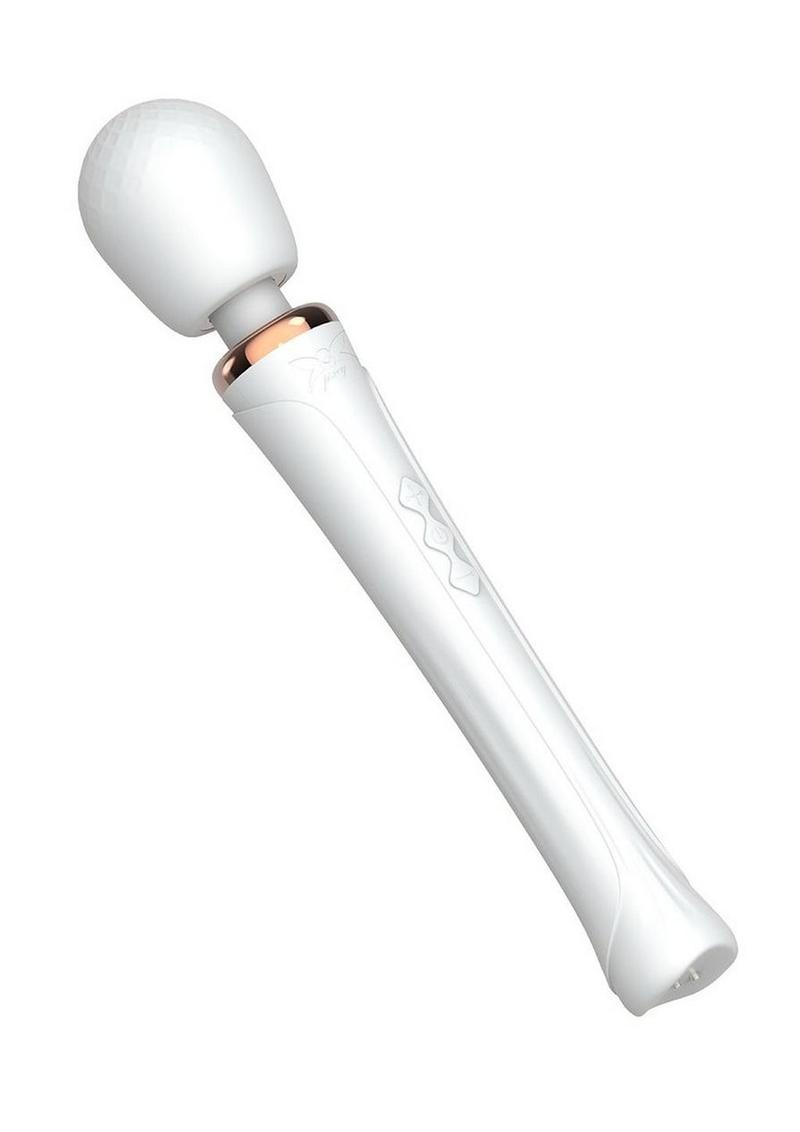 Pixey Aquawand Rechargeable Silicone Body Wand - White Edition