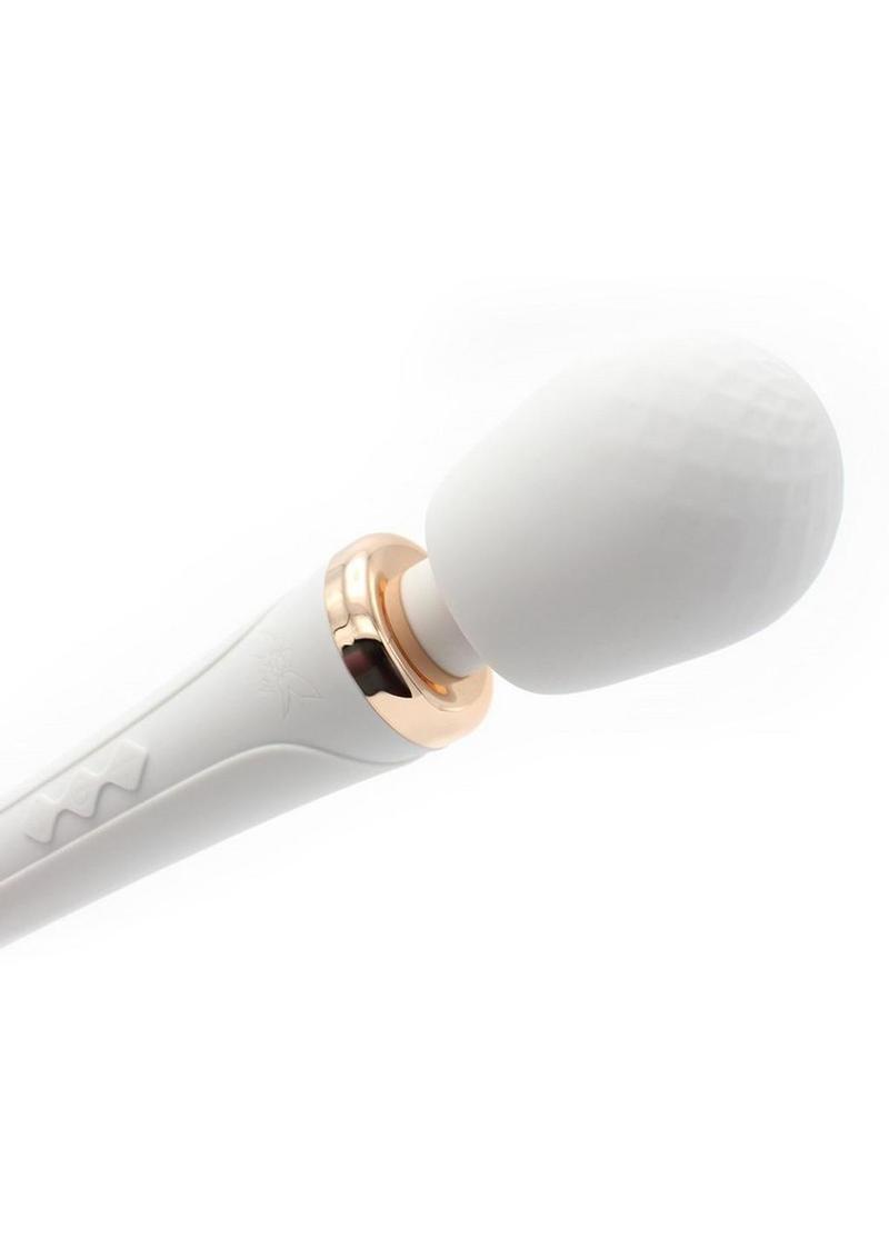 Pixey Aquawand Rechargeable Silicone Body Wand - White Edition