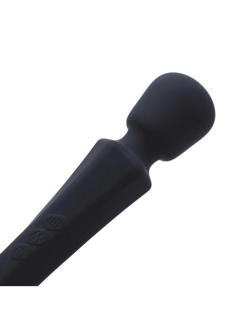 Pixey Aquamini Rechargeable Silicone Body Wand - Black Edition