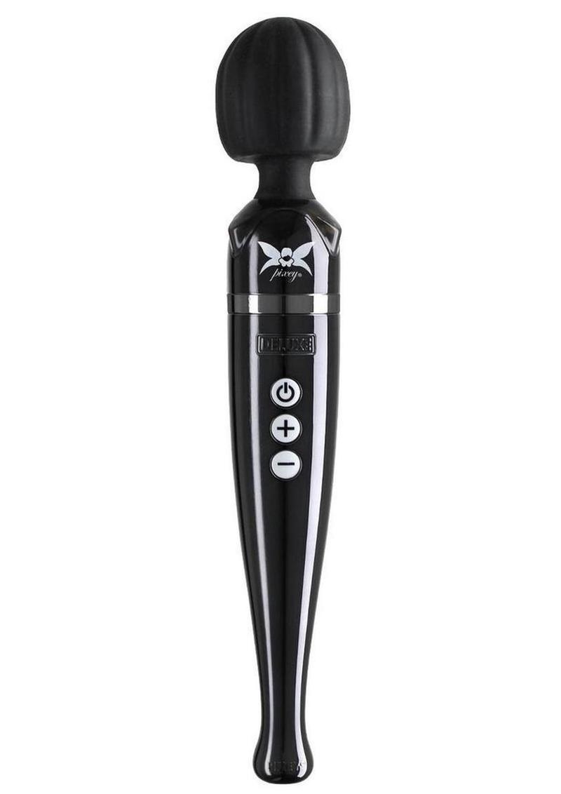 Pixey Deluxe Rechargeable Wand - Black Chrome