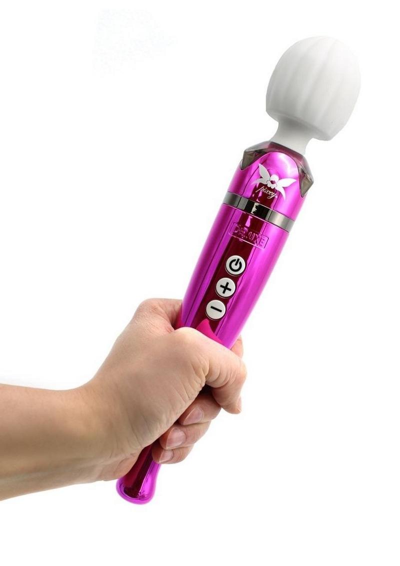 Pixey Deluxe Rechargeable Wand - Pink Chrome