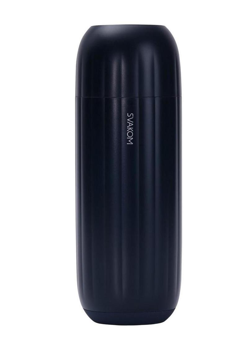 Svakom Sam Neo 2 Silicone App Control Rechargeable Masturbator - Navy Blue