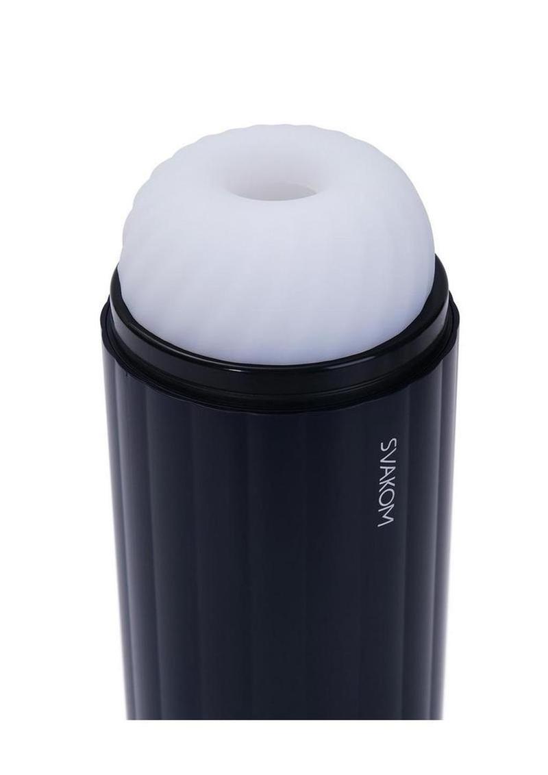 Svakom Sam Neo 2 Silicone App Control Rechargeable Masturbator - Navy Blue