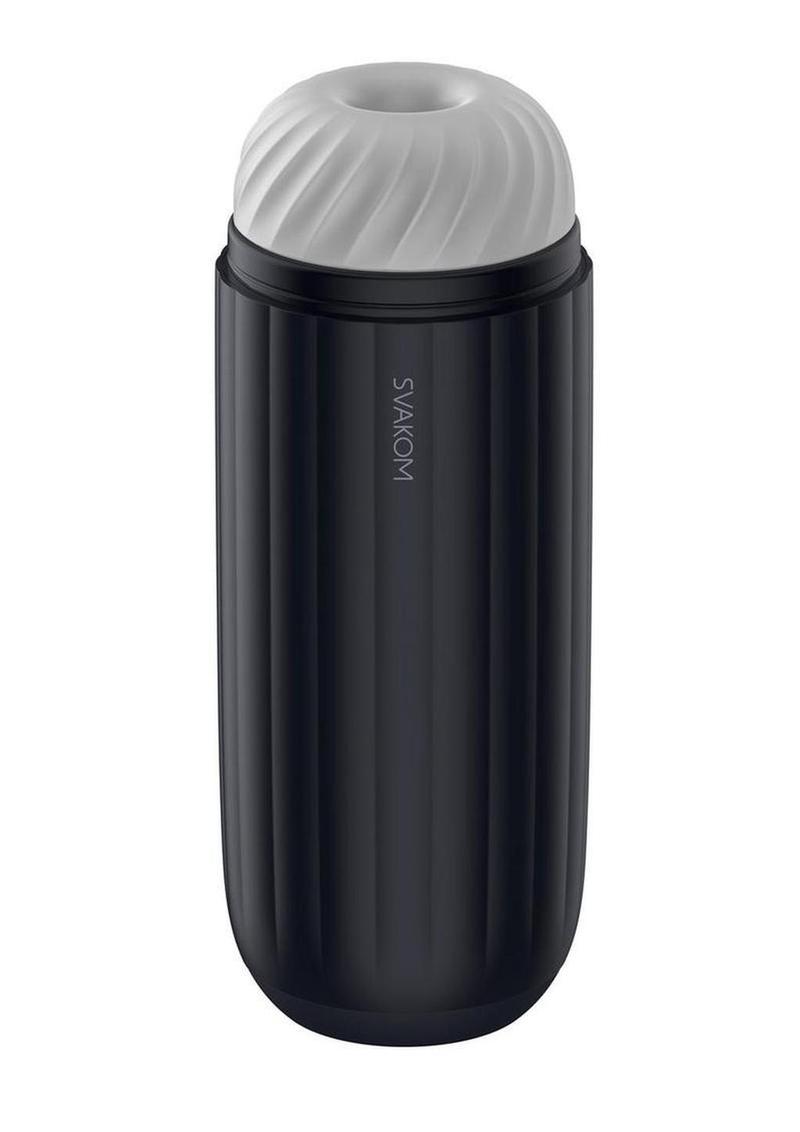 Svakom Sam Neo 2 Pro Silicone App Control Rechargeable Heating Masturbator - Navy Blue