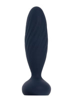 Svakom Jordan Rechargeable Silicone App Control Thrusting Anal Plug - Navy Blue