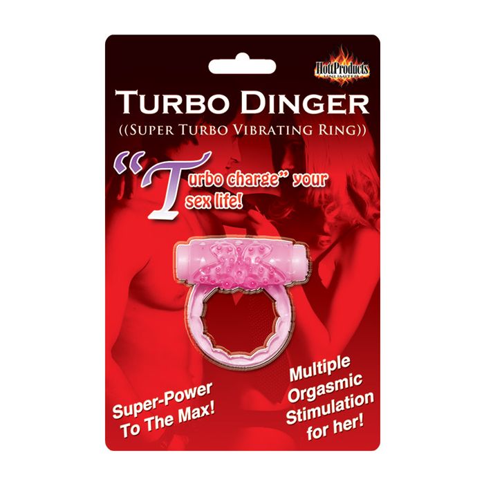 Humm Dinger Turbo Vibrating Cock Ring - Magenta