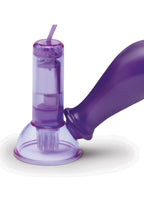 Lux Fetish Vibrating Nipple Suckers Remote Control - Purple