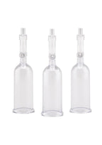 Lux Fetish Nipple Suckers with Clitoral Pump - Clear/Black