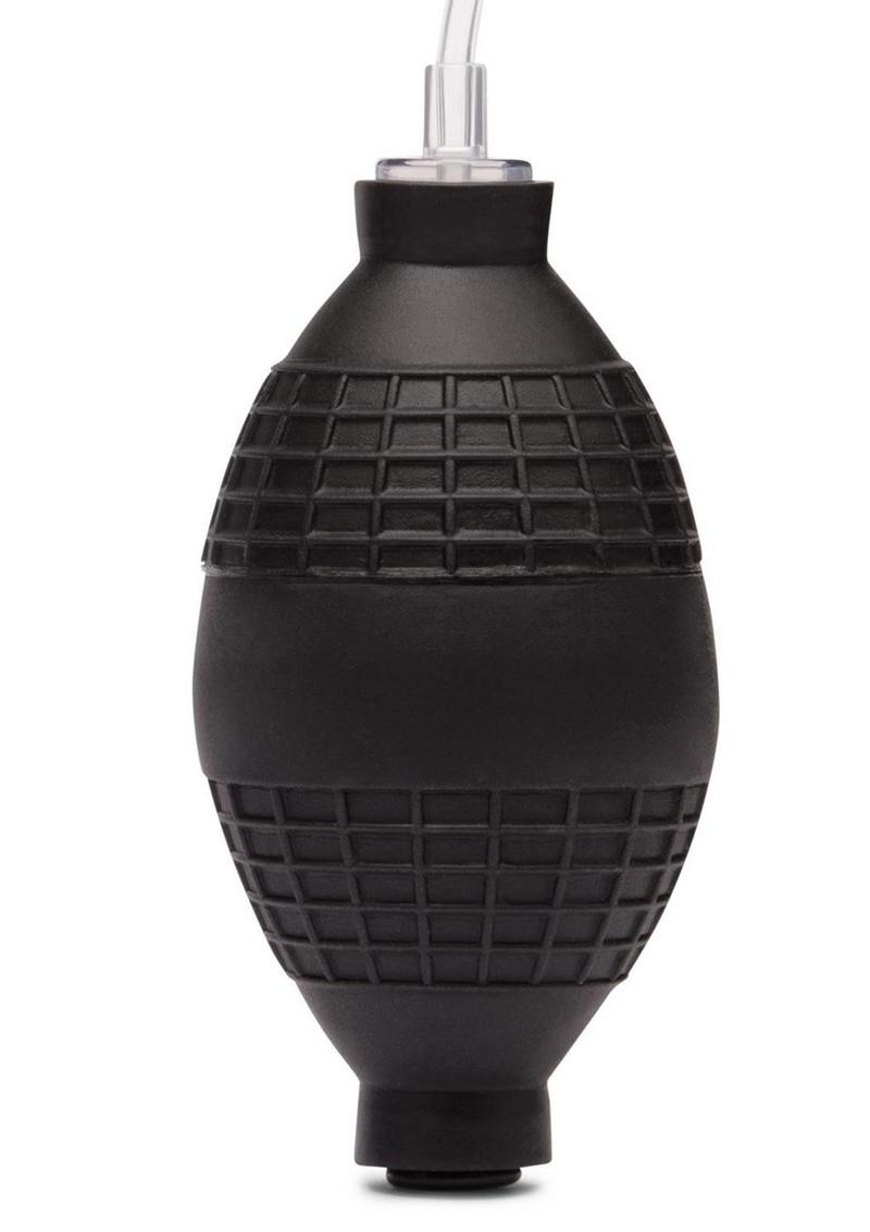 Lux Fetish Nipple Suckers with Clitoral Pump - Clear/Black