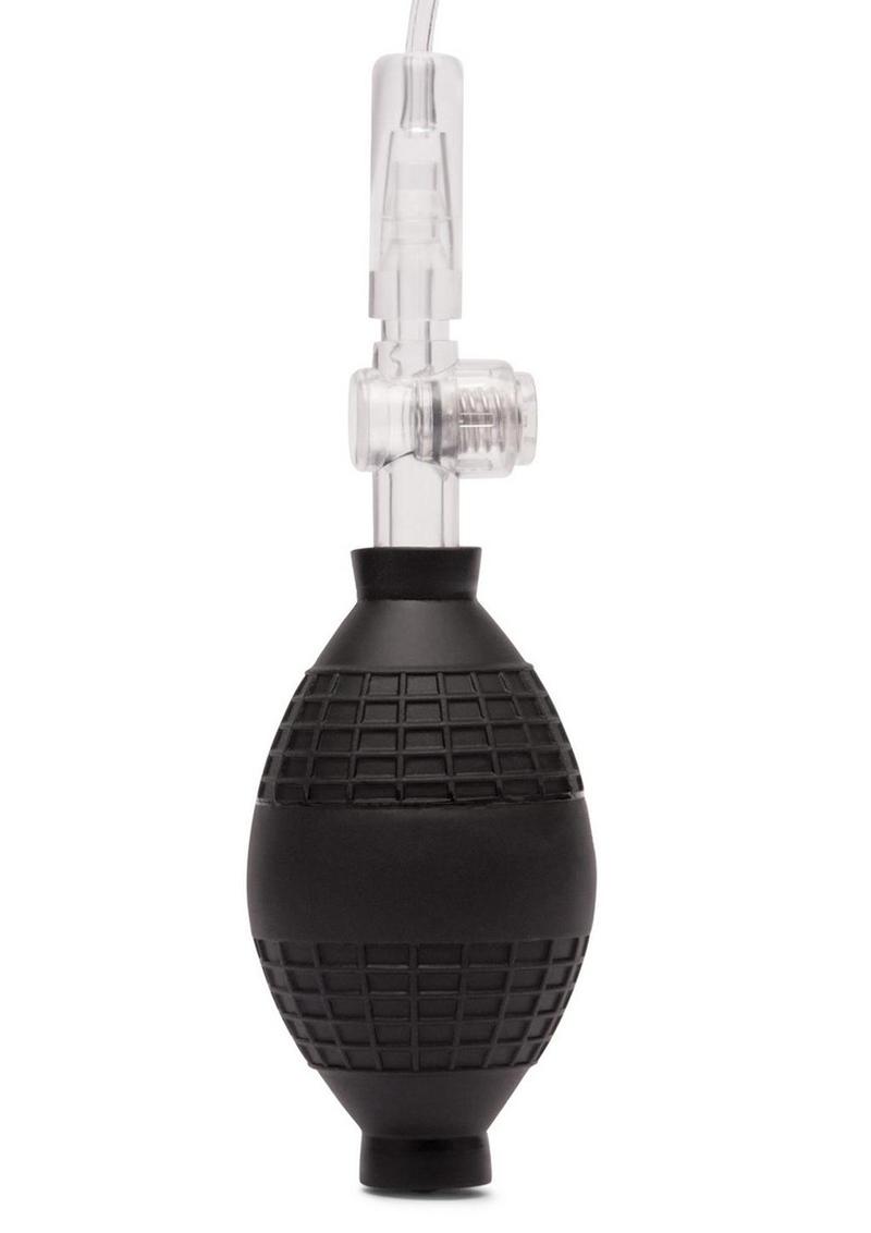 Lux Fetish Clitoral Pump with Release - Clear/Black