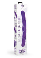 Together Toys Double Delight Rechargeable Silicone Couples Vibrator - Purple/Silver