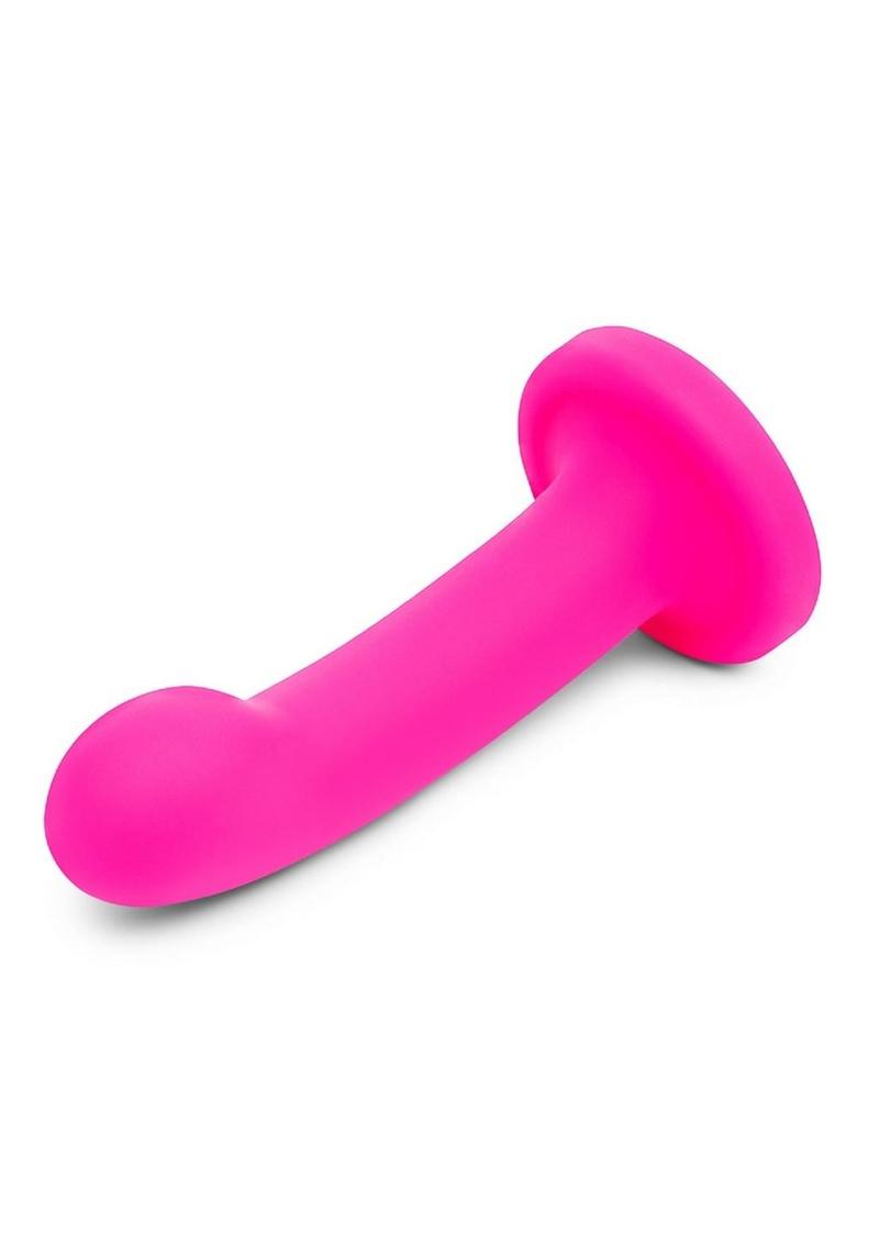 Together Toys POP Silicone Dildo 5.5in and Harness Set - Pink/Black