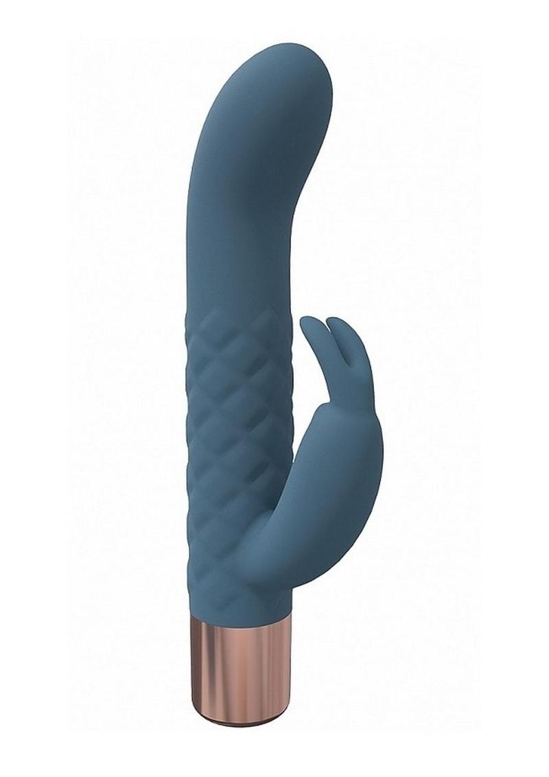 LoveLine Devotion Silicone Rechargeable 10 Speed Mini Rabbit - Blue