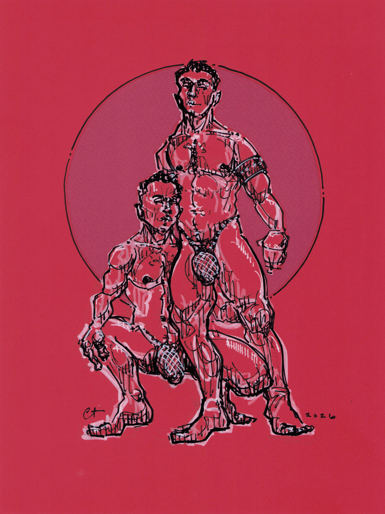 Court Watson, Couple in Red, 2026