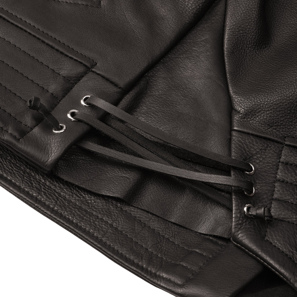THE LEATHER RACER JACKET by GYMNASIUM