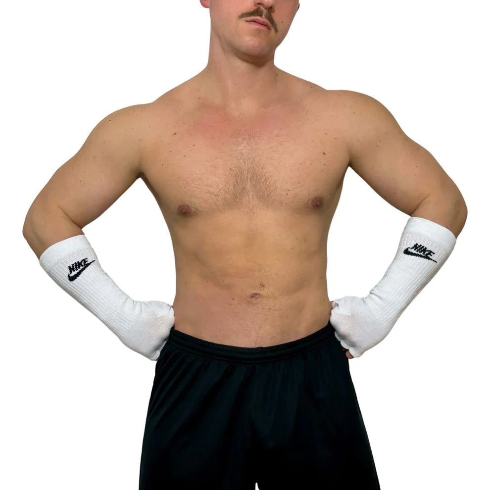 Nike Sport White Socks Gloves BY SNEAKERMASK