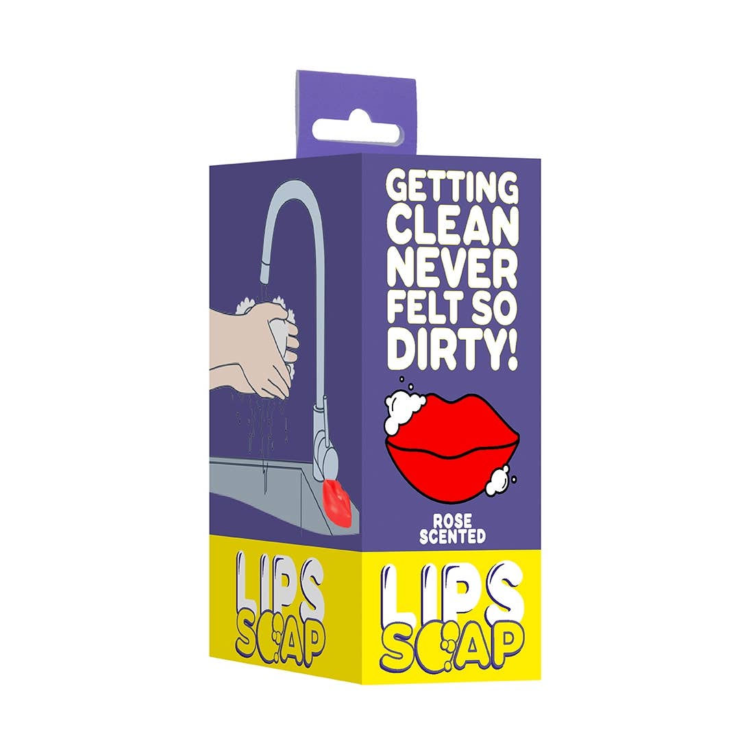 Bright Red Lip-Shaped Kiss Bar Soap