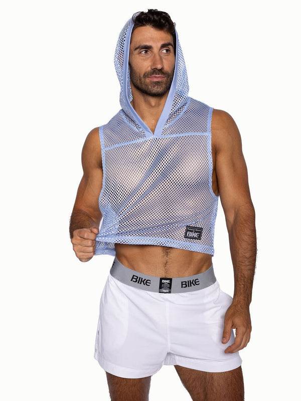 BIKE Hooded Sleeveless Practice Jersey - Ice Blue
