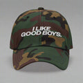 I Like Good Boys Dad Hat by YES HOMO in Green Camo
