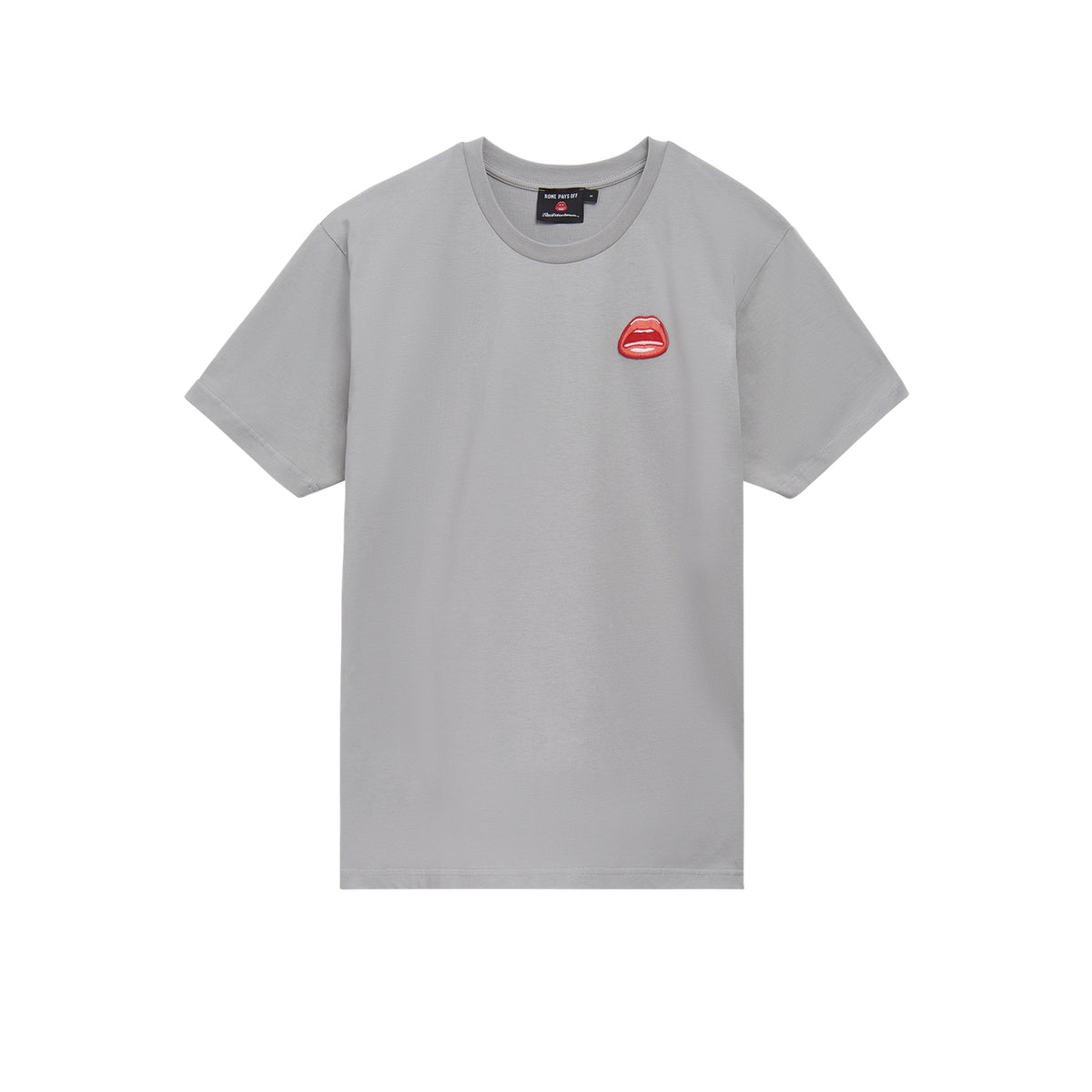 Tom Wesselmann Mouth Icon Patch T-Shirt - Gray