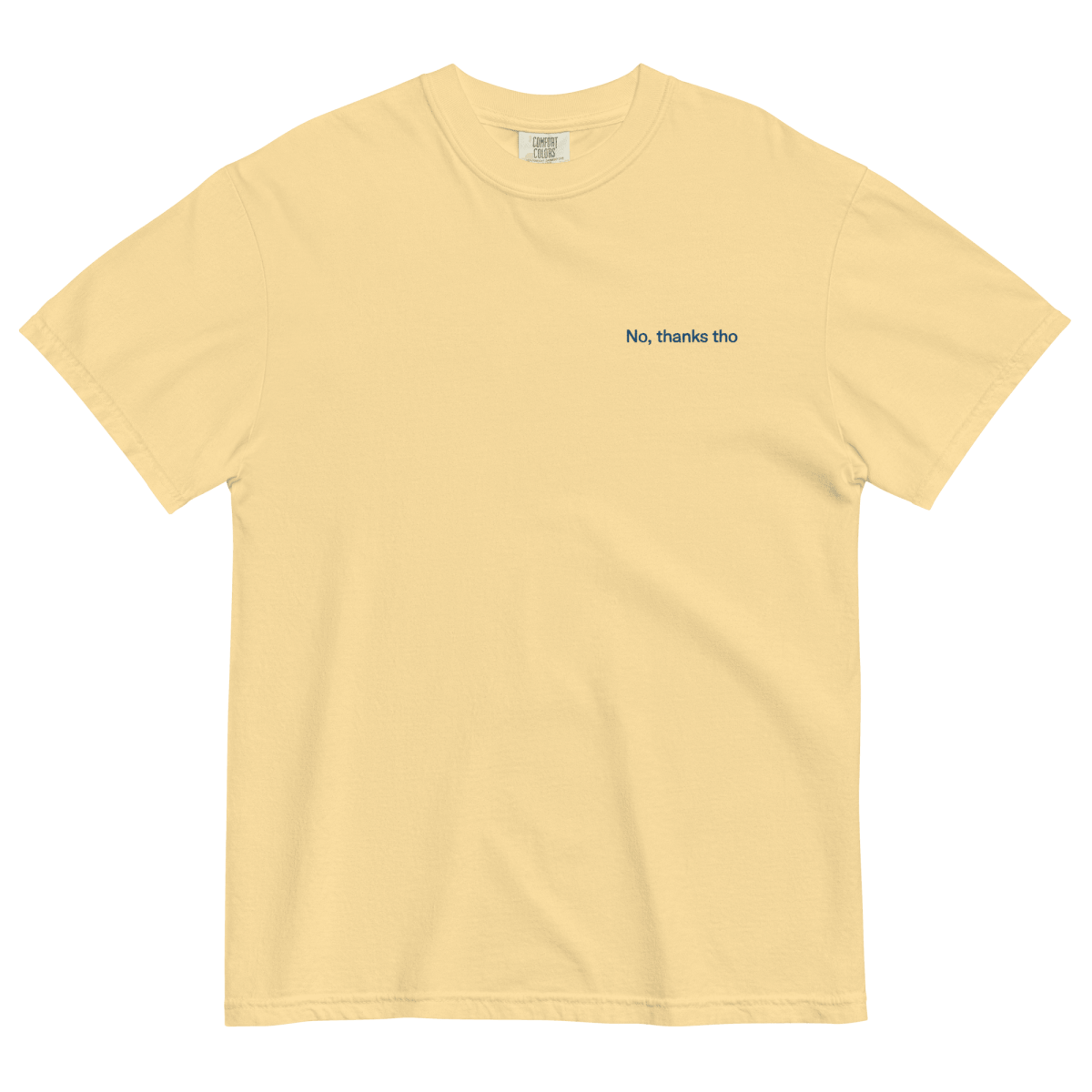 No, Thanks Tho Embroidered Shirt