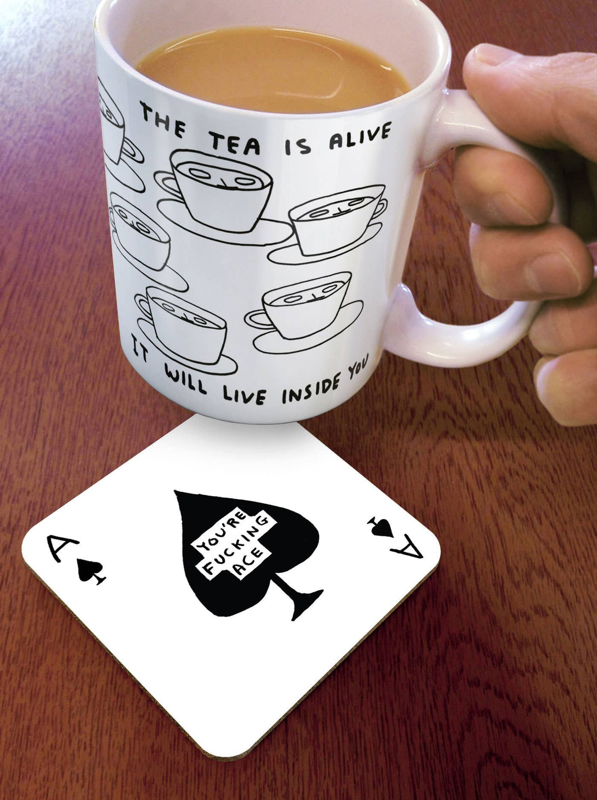 David Shrigley Coaster - Fucking Ace