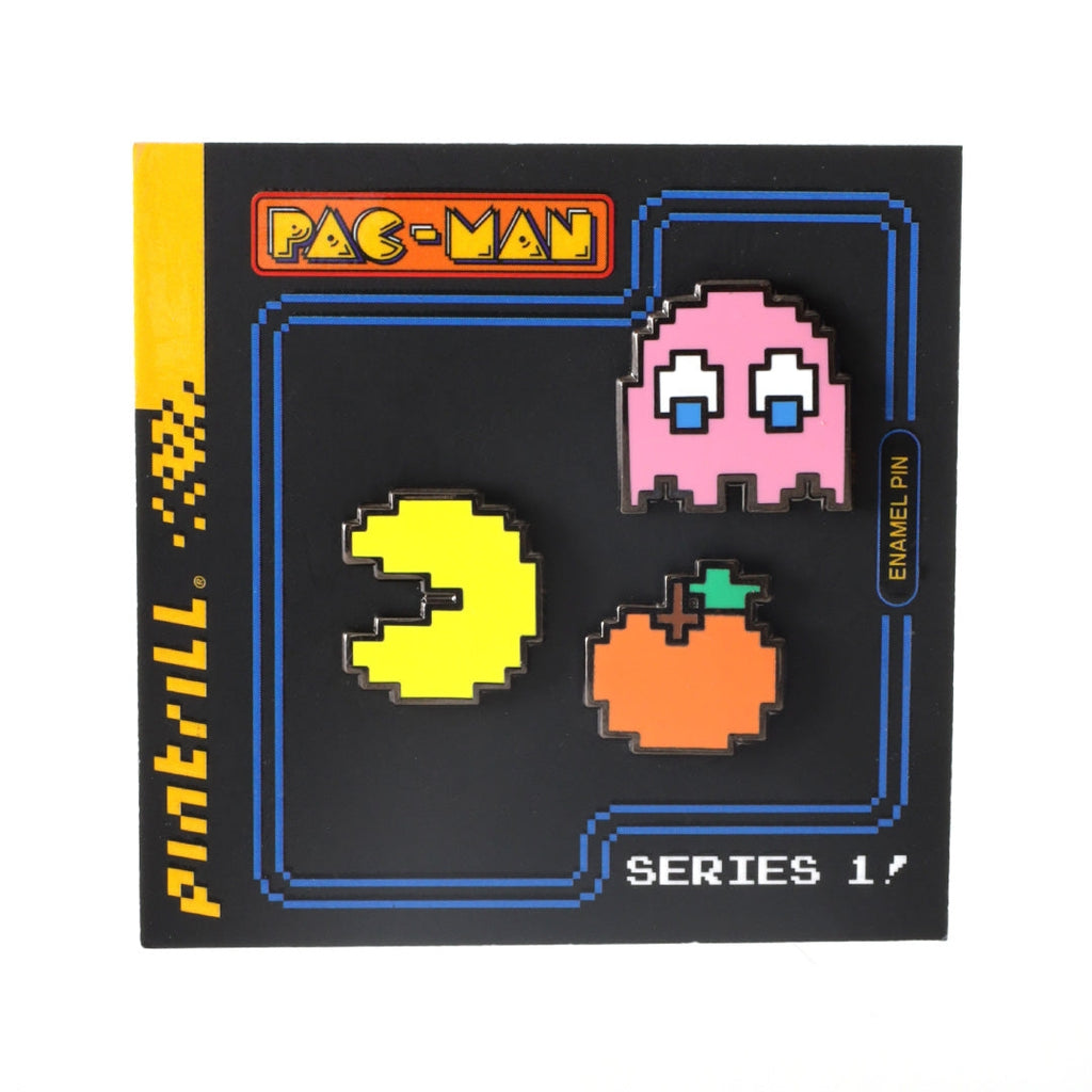 Pac-Man + Pinky Pin Set