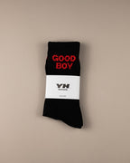 Good Boy Socks by YES HOMO -  Black & Red