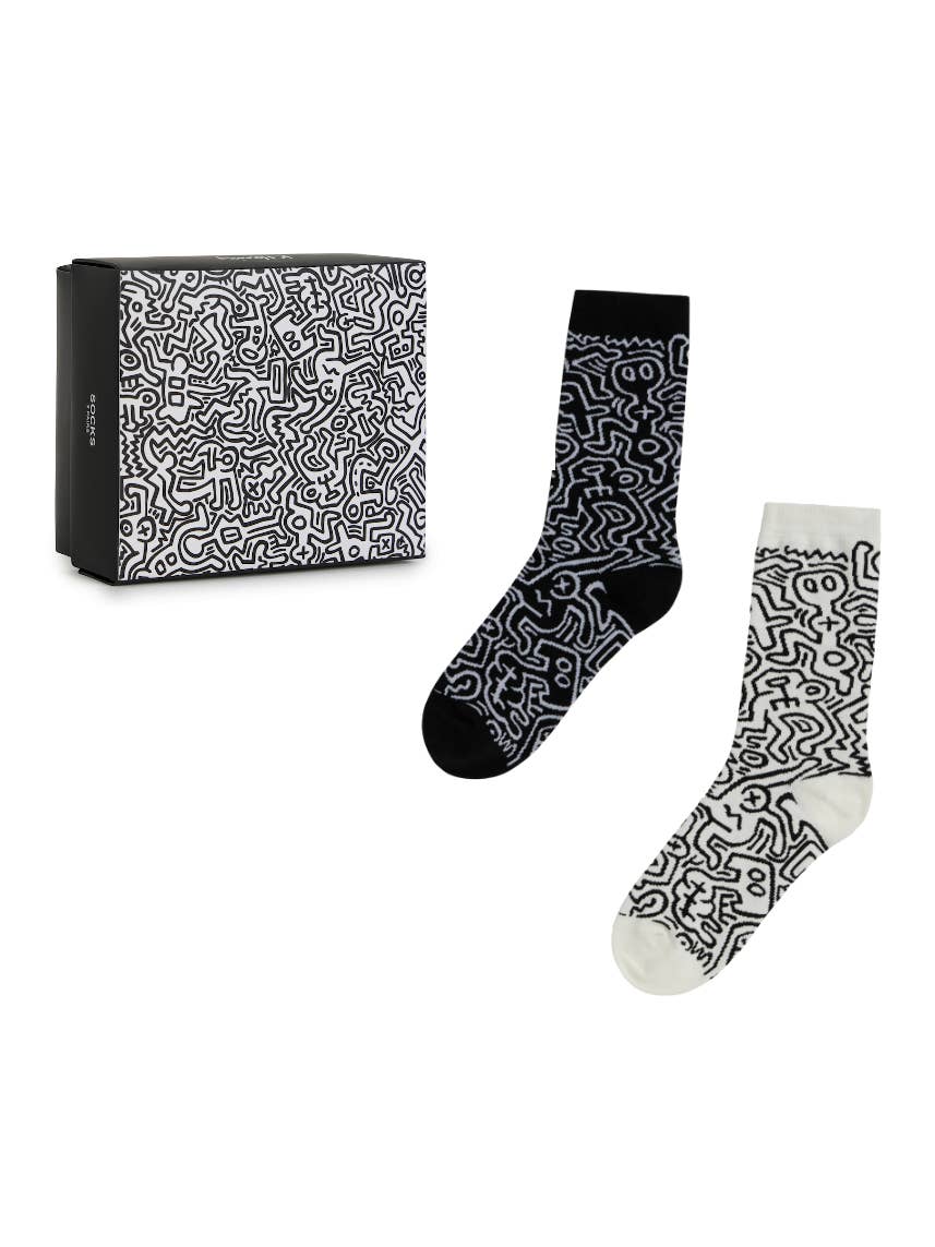 Keith Haring Pop Shop All-Over Print Sock Set