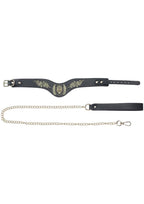 Ouch! London Collection Collar with Leash - Black