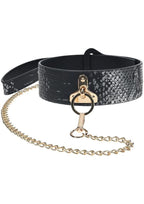 Ouch! Florence Collection Collar with Leash - Black