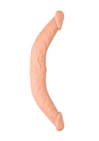 RealRock Skin Realistic Double Dildo 14in - Vanilla