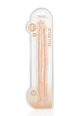 RealRock Skin Realistic Double Dildo 18in - Vanilla