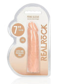 RealRock Skin Penis Extender 7in - Vanilla