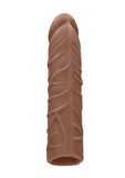 RealRock Skin Penis Extender 7in - Caramel