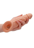 RealRock Skin Penis Extender with Rings 9in - Vanilla