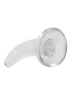 RealRock Crystal Clear Non Realistic Dildo with Suction Cup 4.7in - Clear