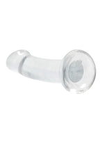 RealRock Crystal Clear Non Realistic Dildo with Suction Cup 6.7in - Clear