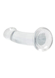 RealRock Crystal Clear Non Realistic Dildo with Suction Cup 6.7in - Clear